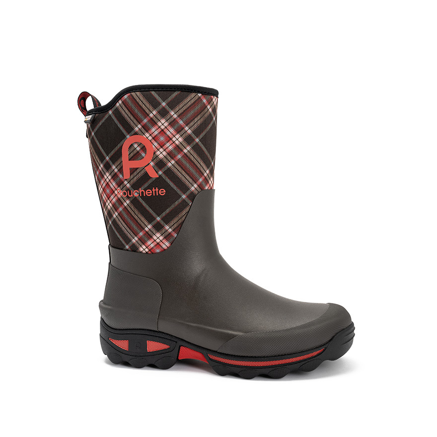 CLEAN GARDEN PLAID ROOD HALF BOOT
